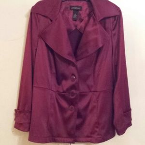 Burgundy Lane Bryant Spring Jacket