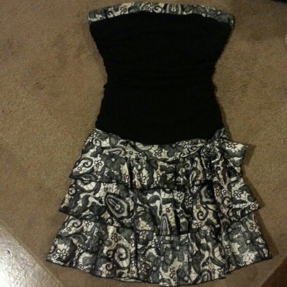 Black and White Semi formal dress