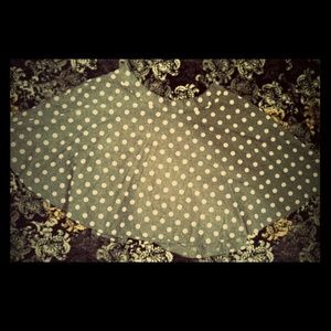 Jean Polka Dot Circle Skirt