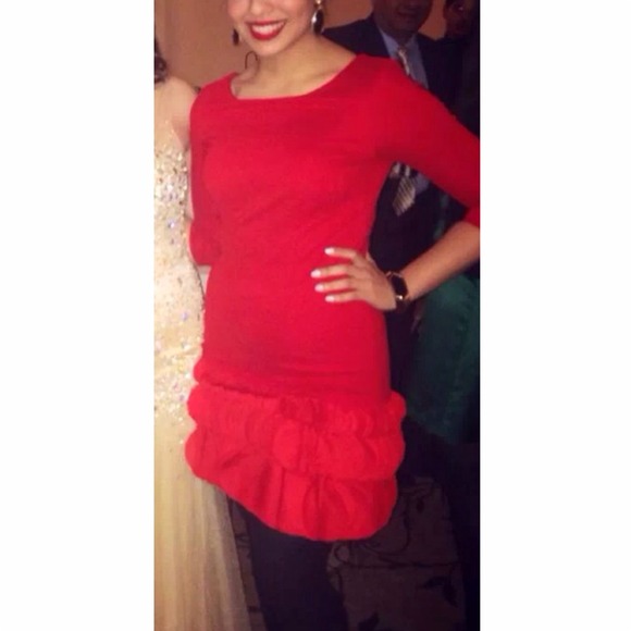 Red Cocktail Dress - Picture 2 of 4