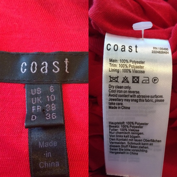 Red Cocktail Dress - Picture 4 of 4