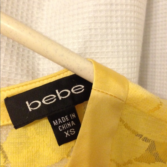 ⭐️SOLD⭐️ BEBE yellow dress - Picture 3 of 4