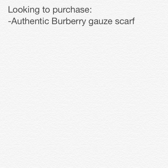 Burberry gauze scarf