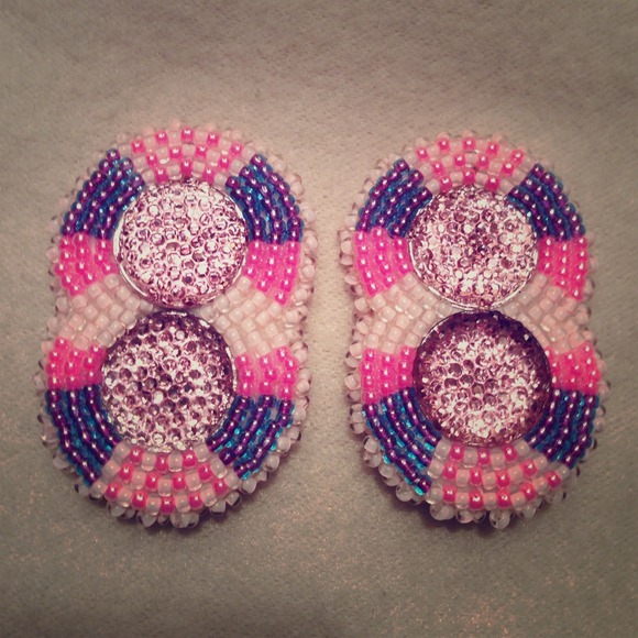 Beaded Native American earrings