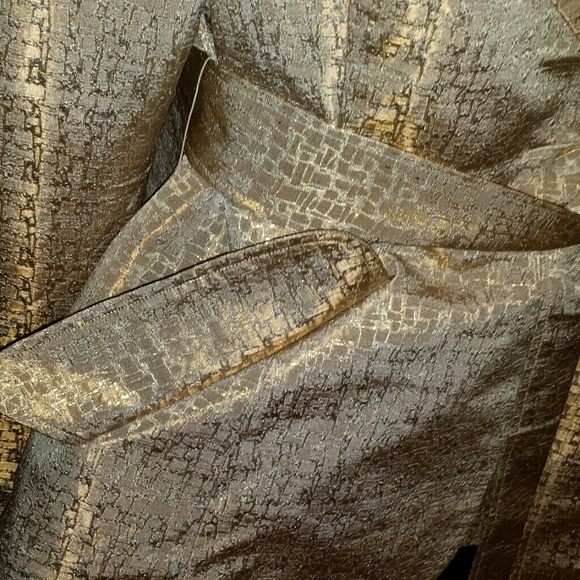 Marc Bouwer gold dinner style jacket. Size L NWT - Picture 2 of 4