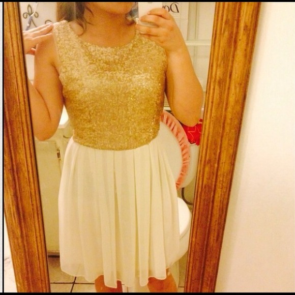 B Darlin Juniors' Sequin Pleated Dress - Picture 2 of 3