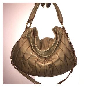 Leather Taupe Steve Madden Purse