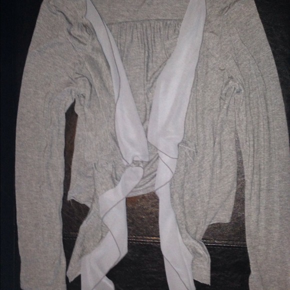 Cotton & Chiffon jacket by Express - Picture 2 of 3