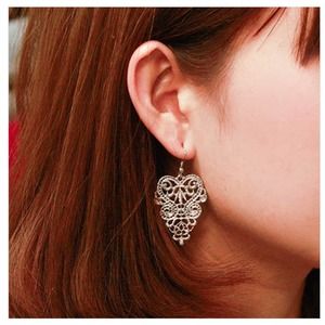 Vintage heart Design Earrings
