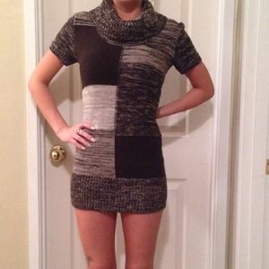 Sweater Dress -Brown