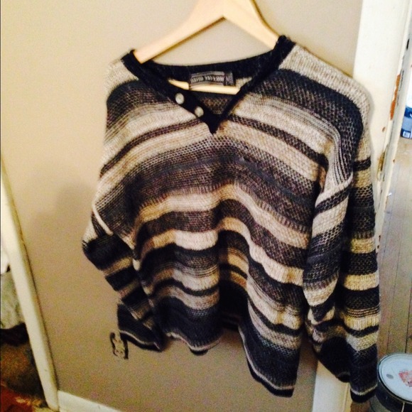 My favorite, comfy loose knit striped sweater