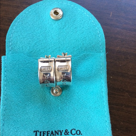 Tiffany & Co. 1837 sterling silver hoop earrings