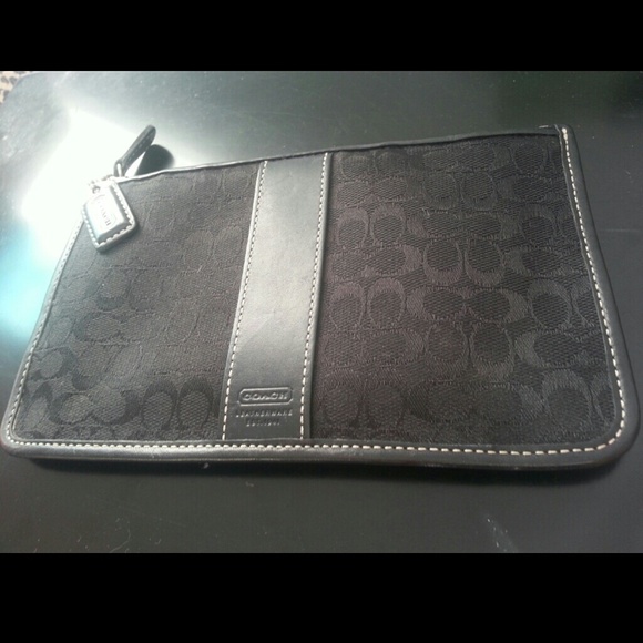 Coach Clutches & Wallets - ::SOLD:: Coach thin signature blackclutch