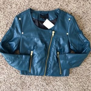 Zip Leather Jacket