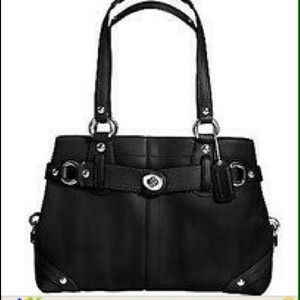 Sold on ebay💐Beautiful Black Leather Coach Carly