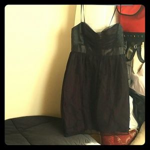 Purple and black dress