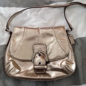 NAME YOUR PRICE! Coach Gold Metallic Crossbody!!