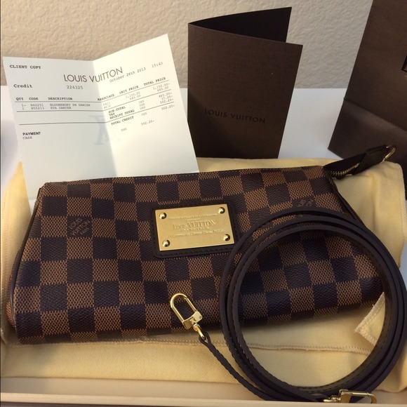 Brand new Authentic Damier Ebene Eva