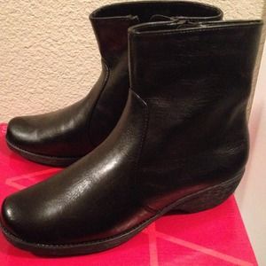 Aerosole black ankle boots