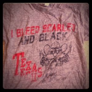 SOLD IN BUNDLE Texas Tech Fitted Grey Soft shirt!