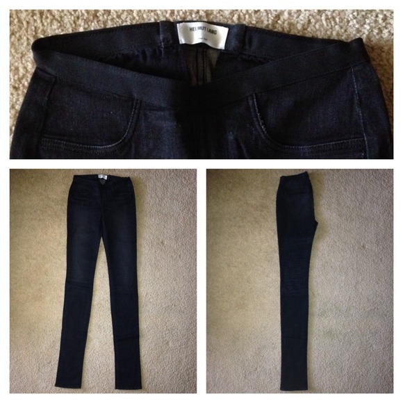 Helmut Lang Black Jean Style Leggings