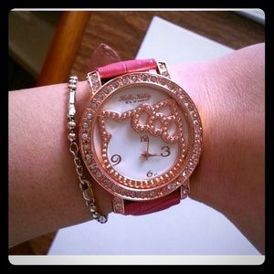 Pink hello kitty watch