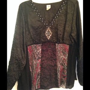 Unique and light weight black shirt!