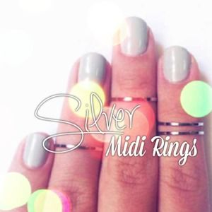 💕Silver Midi Ring Set💕