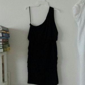 Black one shoulder dress