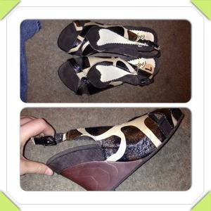 Wedges never worn. Super comfy and adorable.