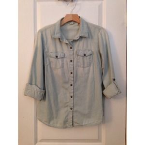 Forever 21 Light Chambray Button Up