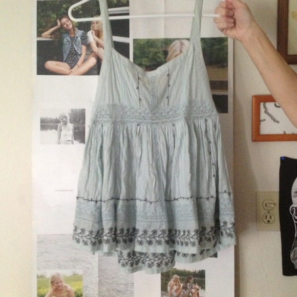 Blue free people tank top - Picture 2 of 4