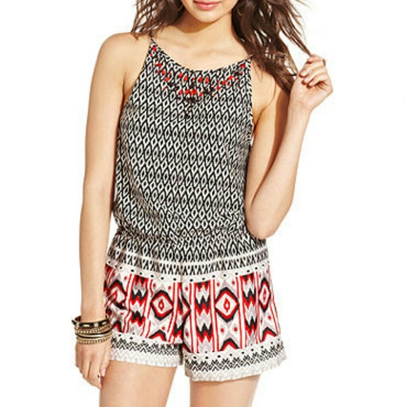Aztec beaded romper