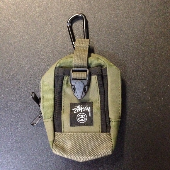 Stussy Olive Green Media Pouch