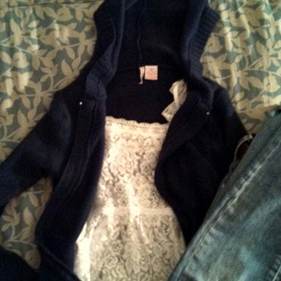 Dark blue hoodie