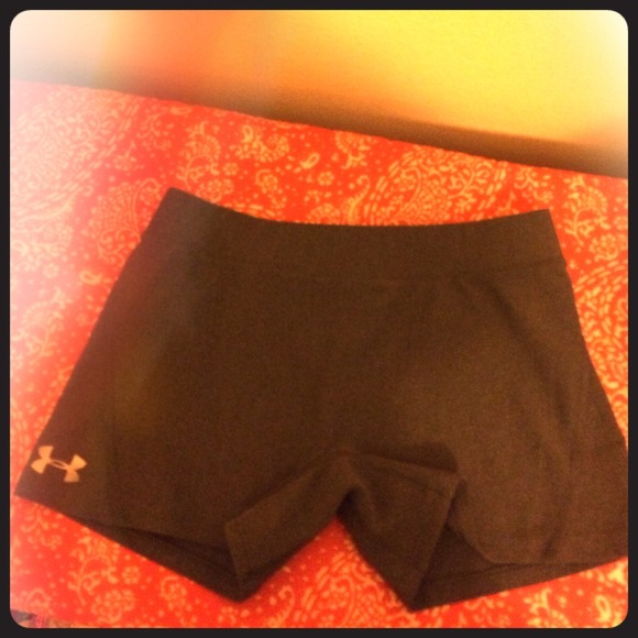 Under Armor spandex shorts!