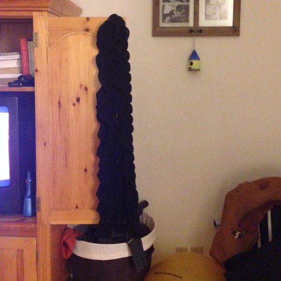 Donated! Victoria Secret Black Knit Scarf - Picture 3 of 3