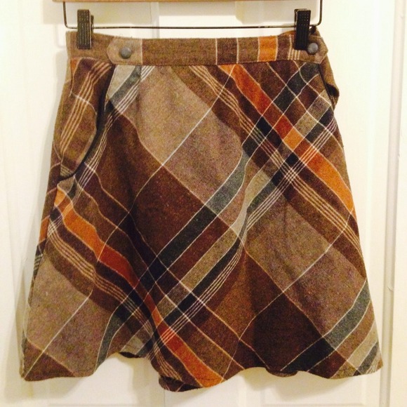 Vintage plaid skirt