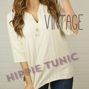 REDUCED vintage 70s hippie tunic embroidered top
