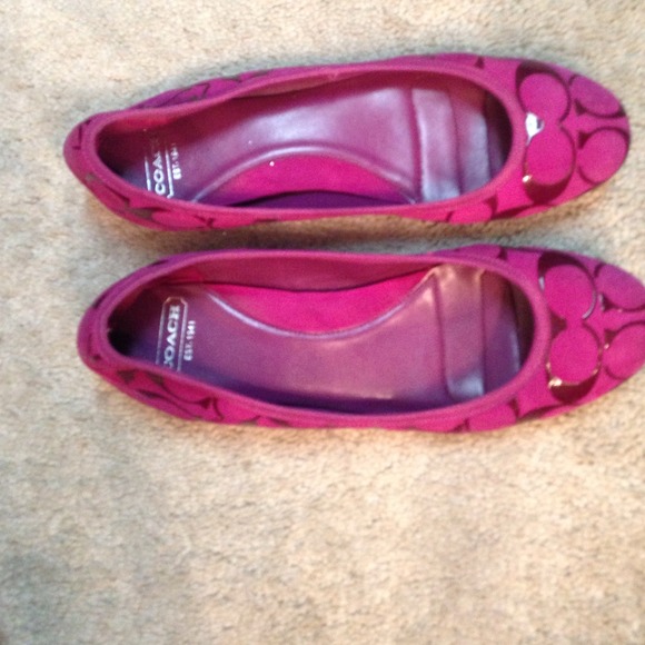 Suede coach flats size 8.5