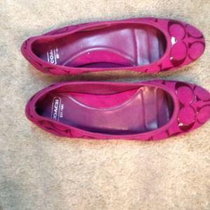 Suede coach flats size 8.5