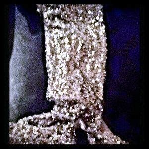 INC silver sequence scarf.Adorable and comfortable