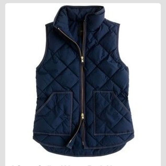 SOLD! J. Crew Navy Quilted Vest