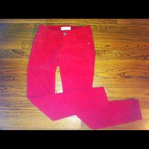 ⛔️️DONATED⛔️ Old Navy Red Corduroy skinny jeans