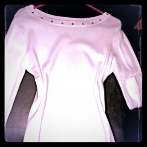 White sweater.  NEW!! Great material.