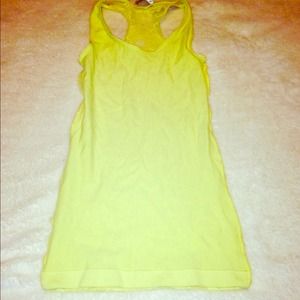 ❌❌GIFTED❌❌ Yellow lace back tank too