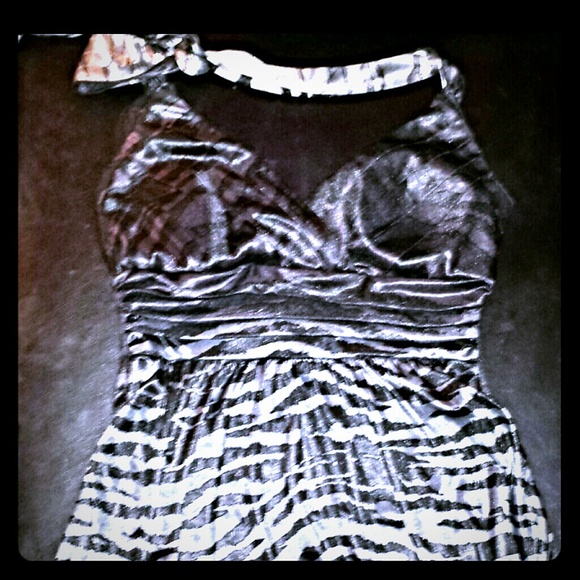 Trixii Zebra Print dress. Elastic Bottom.20% off! - Picture 1 of 4