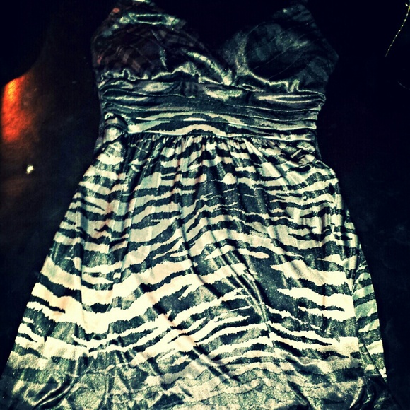 Trixii Zebra Print dress. Elastic Bottom.20% off! - Picture 3 of 4