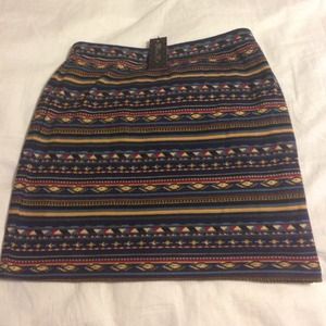 Miss Me Aztec print skirt
