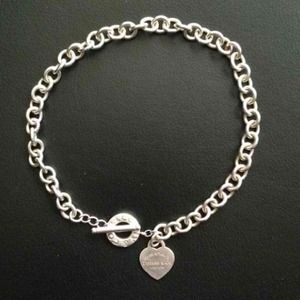Tiffany's & Co Heart Toggle Necklace